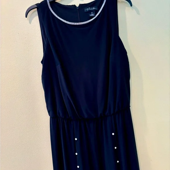 Black Rhinestone Jumpsuit - Picture 5 of 6